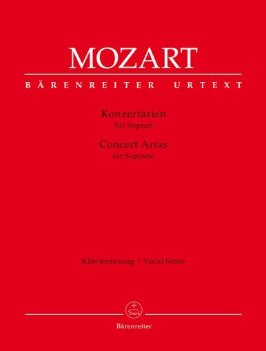 Mozart Concert Arias for Soprano - Opera - Vocal Score