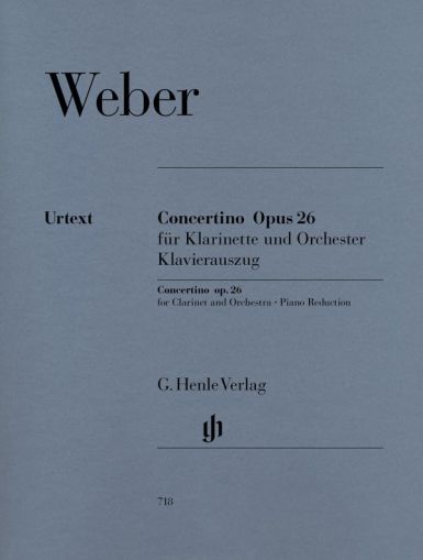 Weber - Concertino op.26 for clarinet and piano