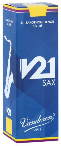 Vandoren V21 reeds for Tenor saxophone size 2 1/2 - box