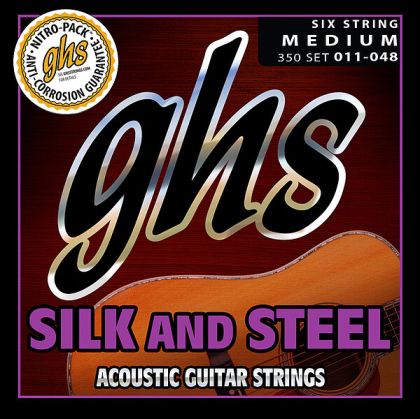 GHS 350 Silk&Steel струни за акустична китара 011-048