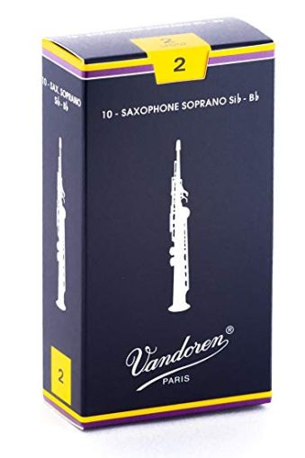 Vandoren размер 2 платъци за сопран саксофон - кутия