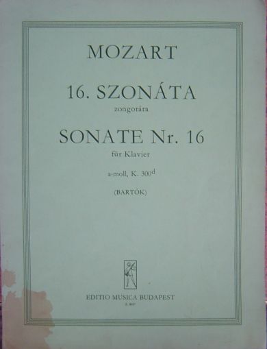 Моцарт - Соната Nr. 16 a-moll K.300d