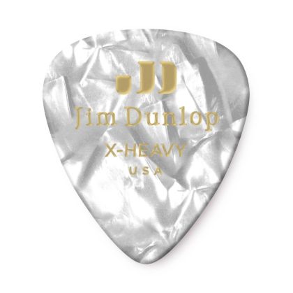 Dunlop Celluloid White Pearloid X- Heavy Guitar Pick
