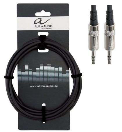 3,5 mm stereo jack plug (m) - 3,5 mm stereo jack plug (m)