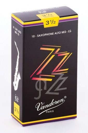 Vandoren Jazz Alt sax reeds size 3 1/2 - box. 10 reeds in box