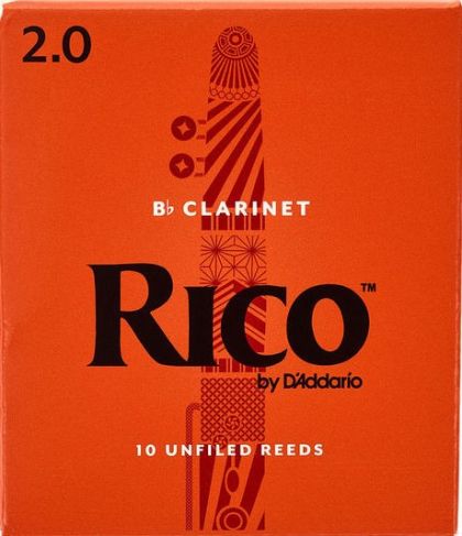 Rico размер 2 платъци за кларинет - кутия