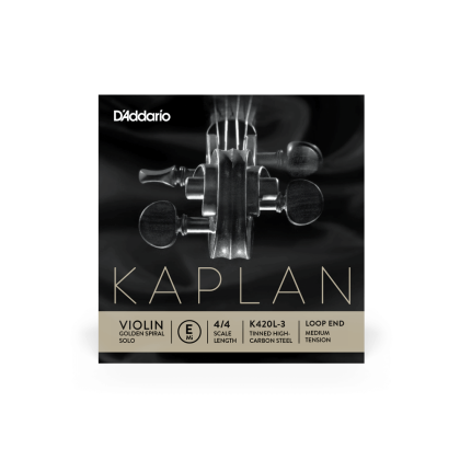 Kaplan Single E string, 4/4, MEDIUM TENSION K420L-3 loop end