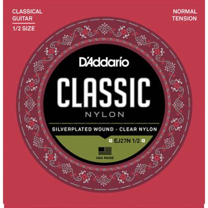 Daddario strings for small classical guitar EJ27N size 1/2