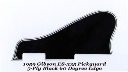 AP PG 0813-037 ES 335 Pickguard schwarz