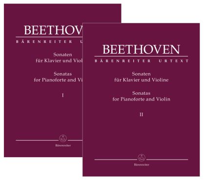 Beethoven  Sonatas for Pianoforte and Violin I , II band
