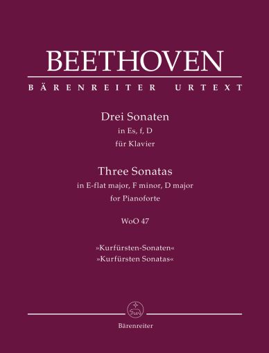 Beethoven Three Sonatas for Pianoforte in E-flat major, F minor, D major WoO 47 "Kurfürsten Sonatas"