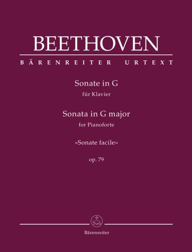 Beethoven Sonata for Pianoforte in G major op. 79 "Sonate facile"