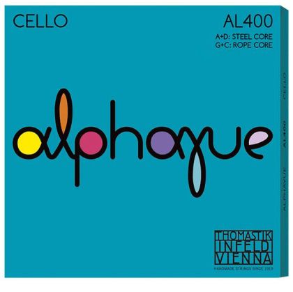 Thomastik Infeld Vienna AL400 Alphayue 4/4 Full Size Cello String Set (AL 400)
