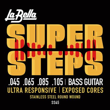 La Bella SS45 Strings for bass guitar  Nickel 045-105