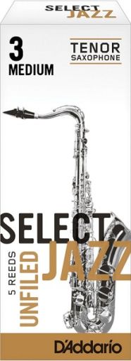 Rico Select Jazz размер 3 medium unfiled платъци за  тенор саксофон - кутия