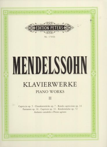 Mendelssohn Klavierwerke Band 2