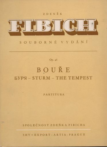 Z. Fibich Symphonic poem " The tempest " ( second hand )