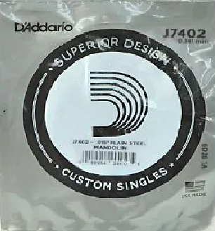 D'Addario J7402 2ND 015 Mandolin Single String