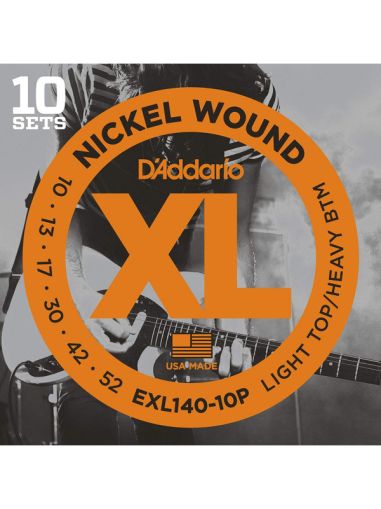 D'Addario EXL140-3P 3 PACK SET 10-52 Electric Guitar Strings