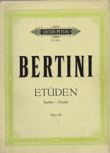 Бертини Етюди оп.29