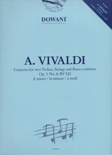 Vivaldi Concerto for two Violins, Strings and BC Op. 3 No. 8, RV 522 in A minor