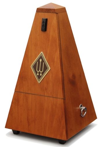 Wittner Metronomes Model Maelzel No. 801mk, cherry tree-coloured, mat silk, without bell