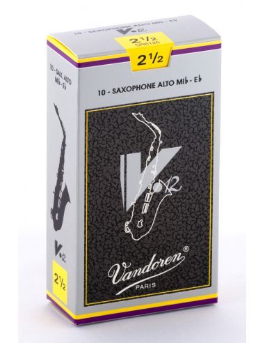 VANDOREN V12 - ALTO SAXOPHONE REED size 2 1/2  - box