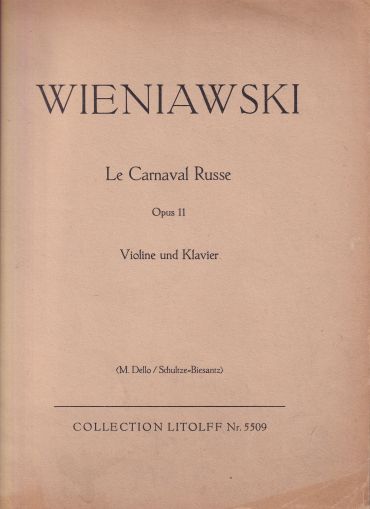 Wieniawski - Le Carnaval Russe  second hand 