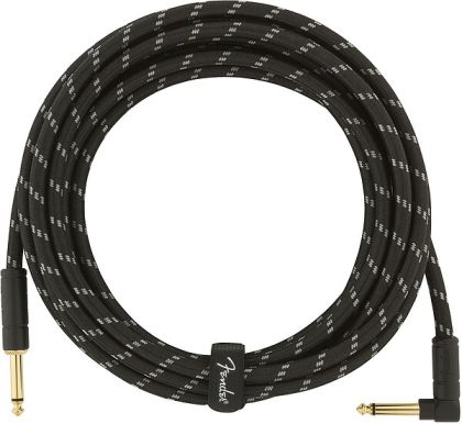 Fender Cable Deluxe Black 7.5 m tweed angled