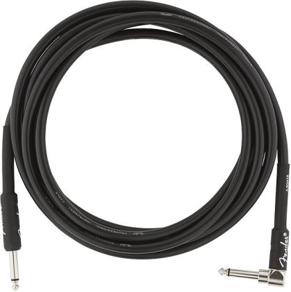Fender 4.5 m Cable Professional Black  angled