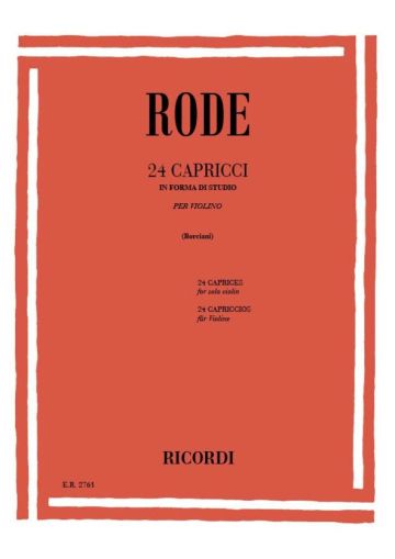 Rode  24 CAPRICCI IN FORMA DI STUDIO