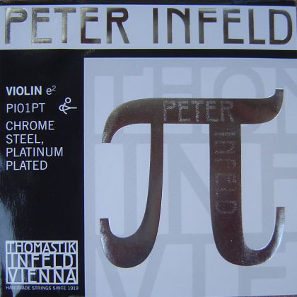 Томастик Питър Инфелд  единична струна за цигулка Е - PI01PT(хромова стомана с платинево покритие