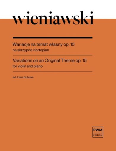 Виенявски  Вариации на оригинална тема оп.15  за цигулка и пиано