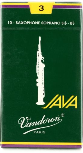 Vandoren Java reeds for soprano saxophone size 3 - box
