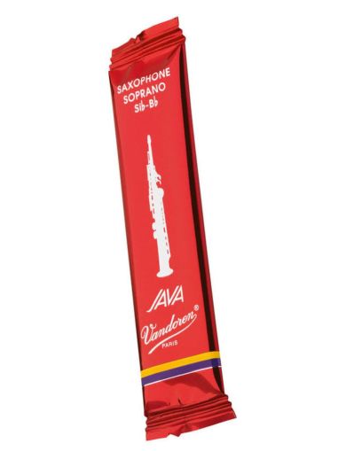 Vandoren Java red reeds for Soprano saxophone size 3.5 - single reed