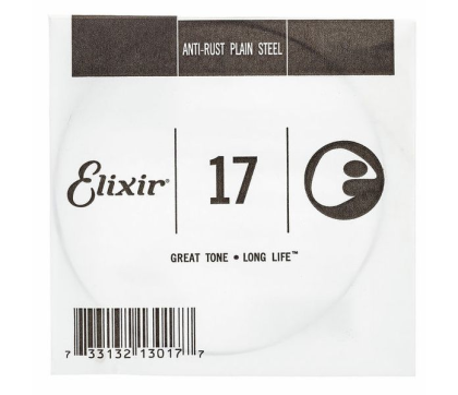 Elixir Single String for Acoustic/Electric guitar with Original Nanoweb ultra thin coating 017