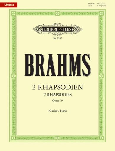 Brahms  TWO RHAPSODIES OP.79
