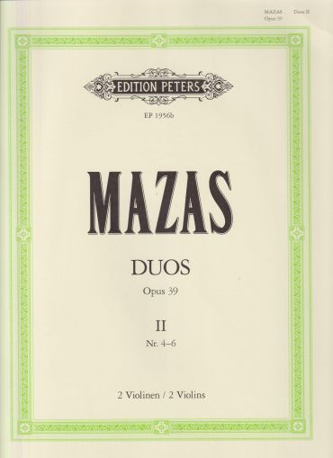 Mazas - Duos op.39 heft 2 for two violin