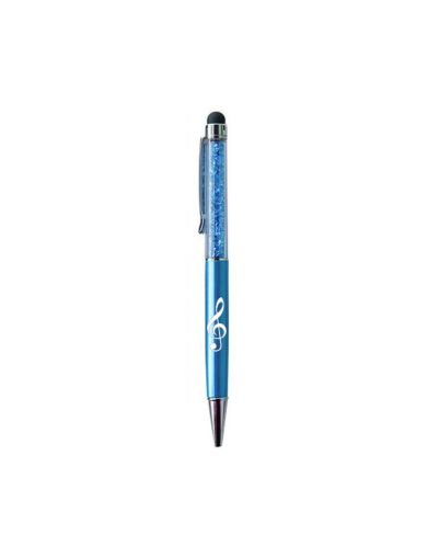 Stylus pen g-clef sky blue/crystal