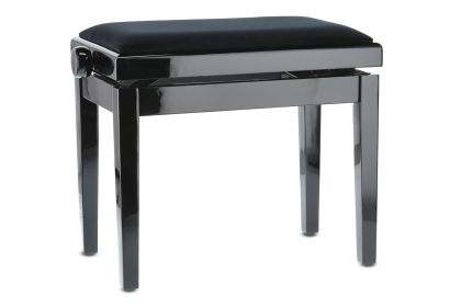 GEWA Piano bench black highgloss 130010