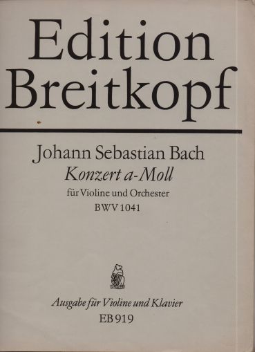 Bach - Conerto  for Violin a moll   second hand