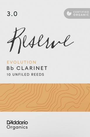 Organic Reserve Evolution Bb Clarinet Reeds size 3 - box