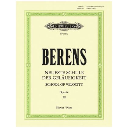 Berens - School of velocity  studies for piano op.61  band III