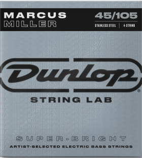 Dunlop Stainless Steel MARCUS MILLER SUPER BRIGHT™ Bass Strings 45-105 DBMMS45105