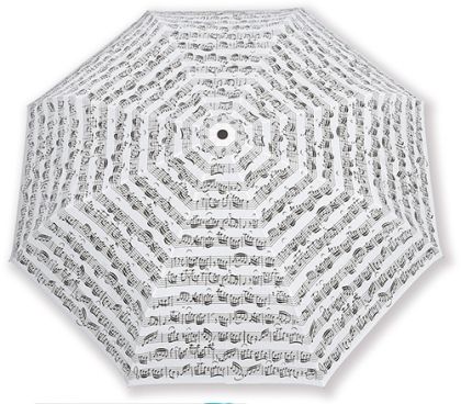 Mini umbrella Sheet music white