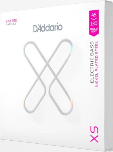 Daddario  45-130 Regular Light Top/Medium , струни за 5 струнен бас ,  Long Scale, XS Nickel