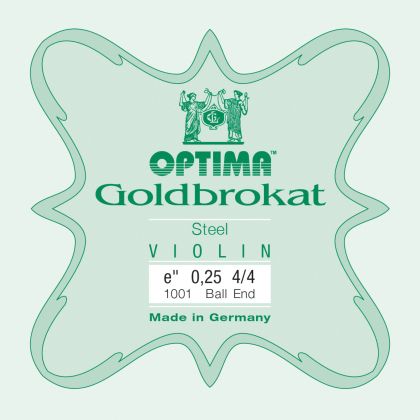 Optima Goldbrokat E струна за цигулка 0,25 с  топче
