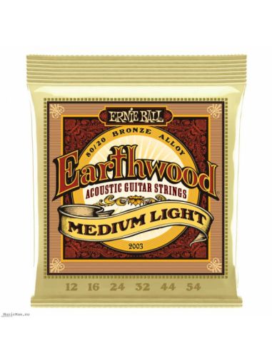 ERNIE BALL 2003 EARTHWOOD 12-54 Acoustic Guitar Strings
