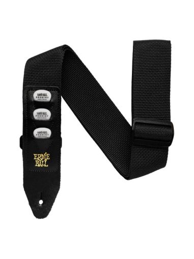 ERNIE BALL 4039 PICKHOLDER Black Guitar Strap