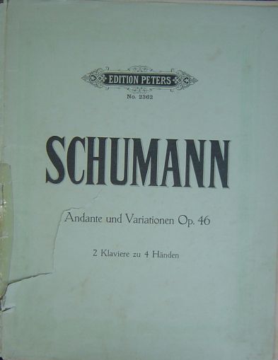 Schumann Andante und Variationen op.46 for 2 pianos